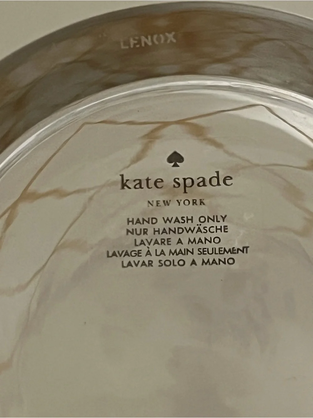 kate spade Clear Glass Tumblers with Gold Lattice - Set of 2